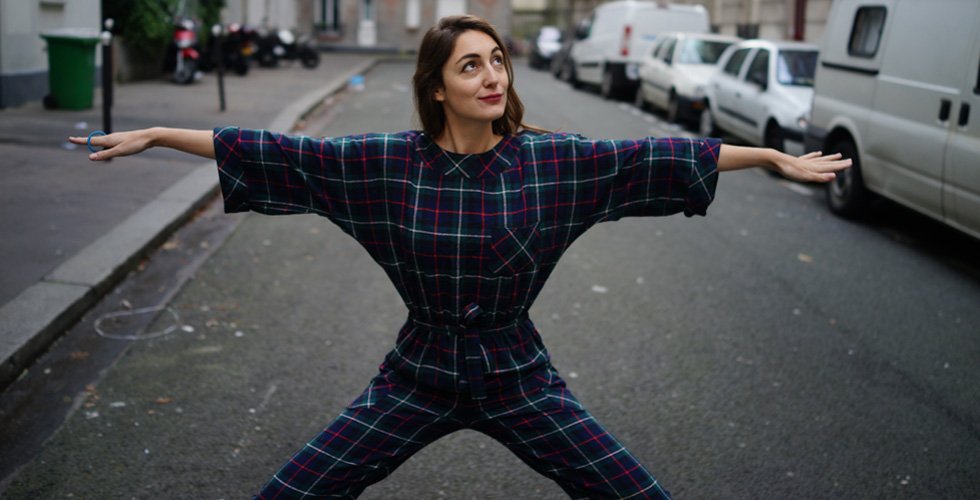 Une salopette en tartan