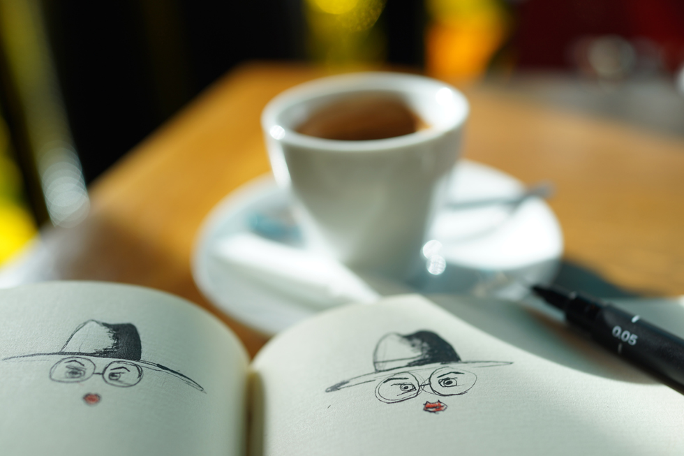 dessiner au bistrot du coin