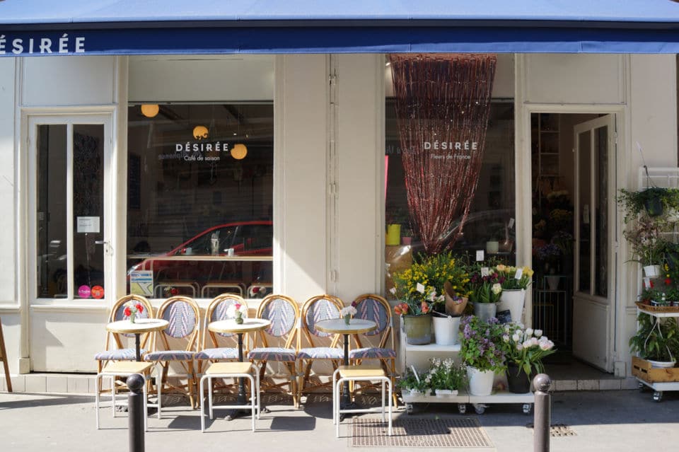 Désirée, un café/fleuriste à Paris