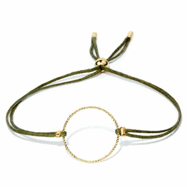Bracelet vert kaki lien Bracelet vert kaki lien